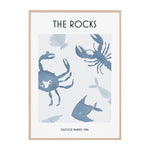 The Rocks Poster Blue Print