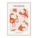The Rocks Poster Red Print