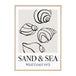 Sand and Sea Poster Framed Print
