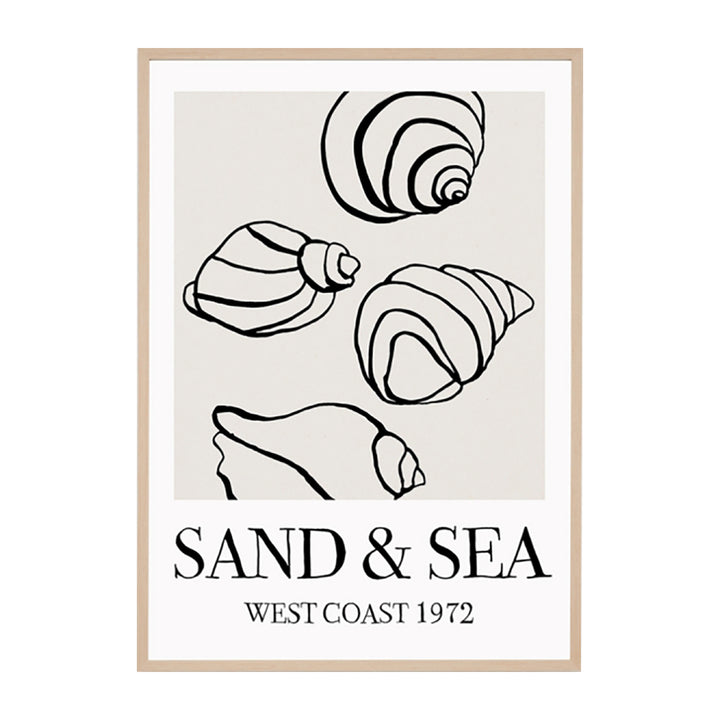 Sand and Sea Poster Framed Print