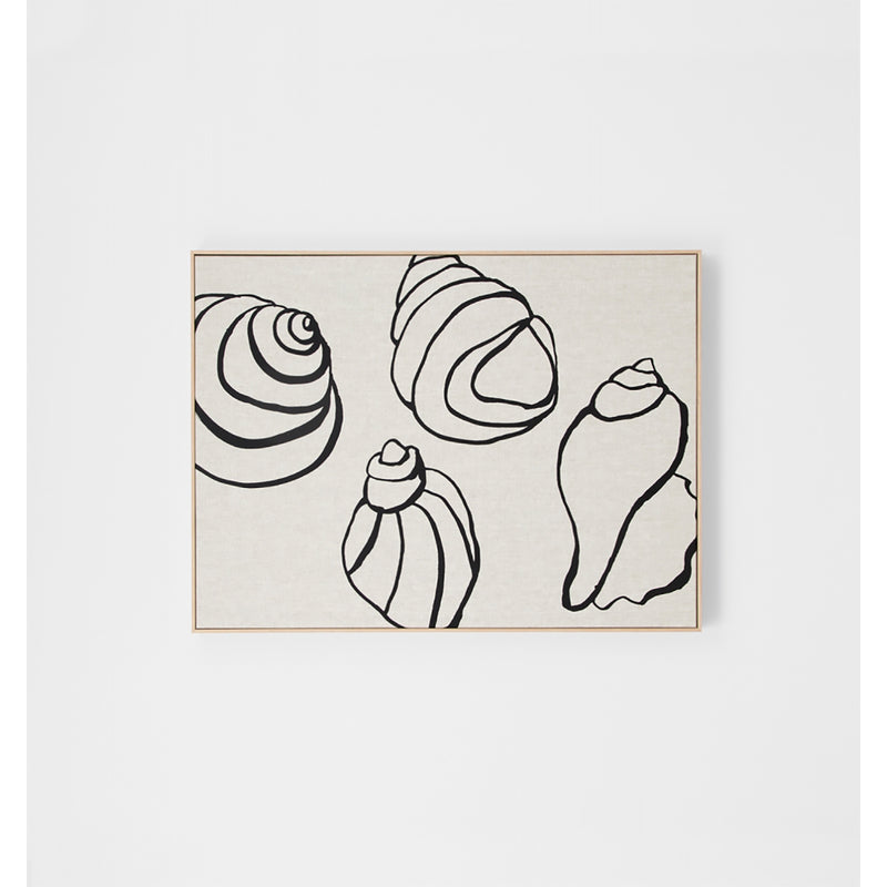Shell Screenprint Shell Collection Framed Screenprint – Life Interiors