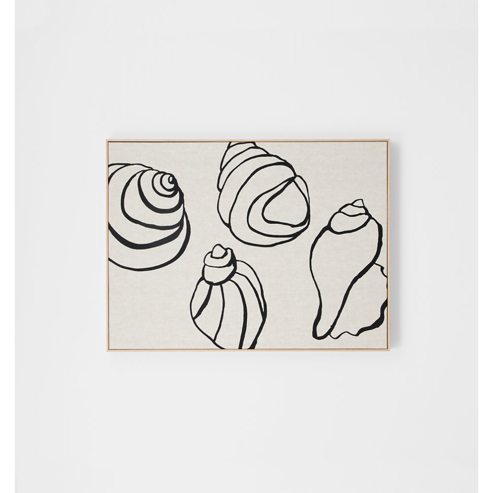 Shell Collection Framed Screenprint