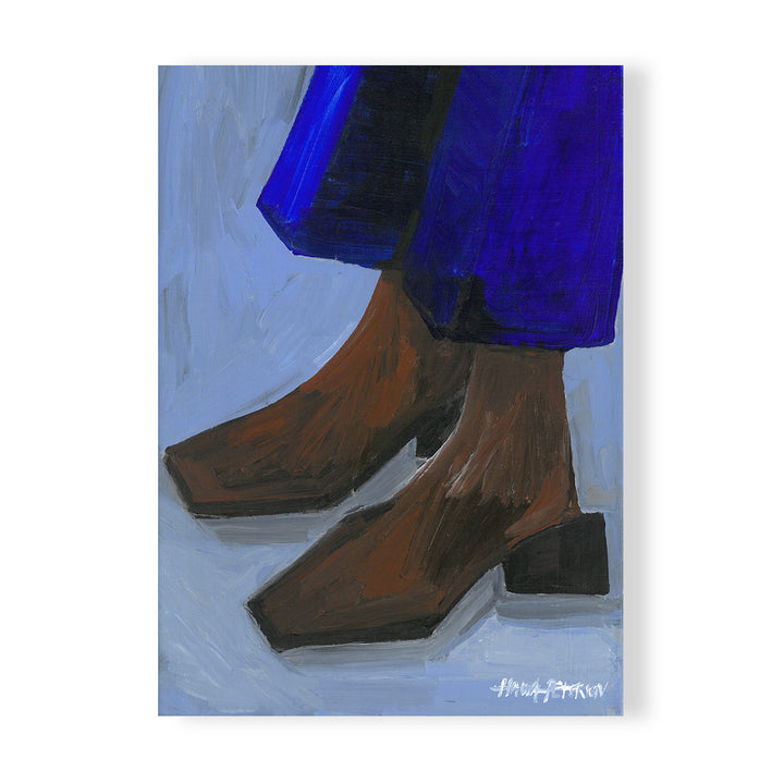 Boots and Blues Art Print
