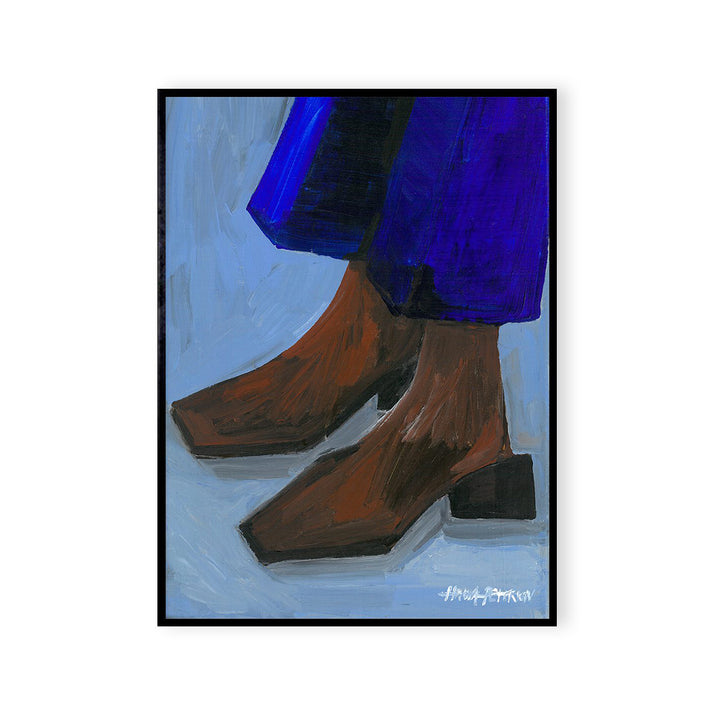 Boots and Blues Art Print