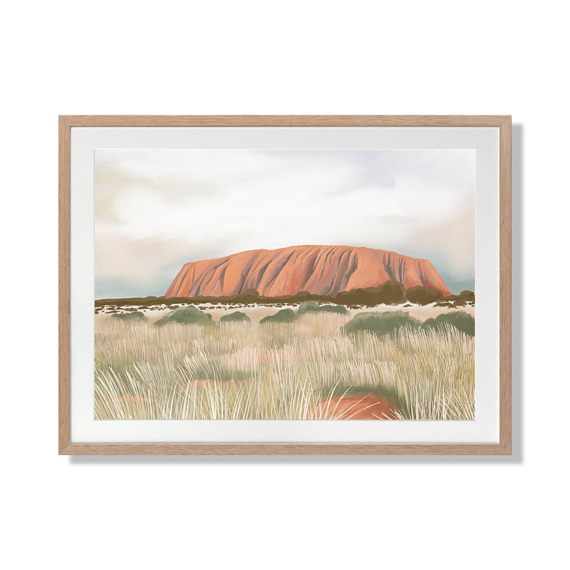 Uluru Landscape Art Print