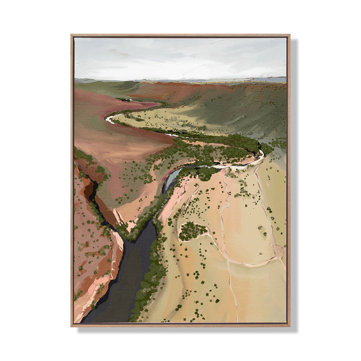 Where The River Runs Portrait Art Print