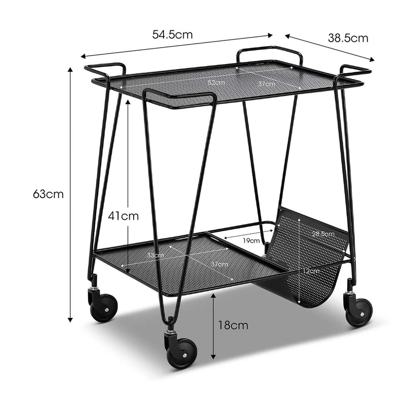 Eva Steel Bar Cart