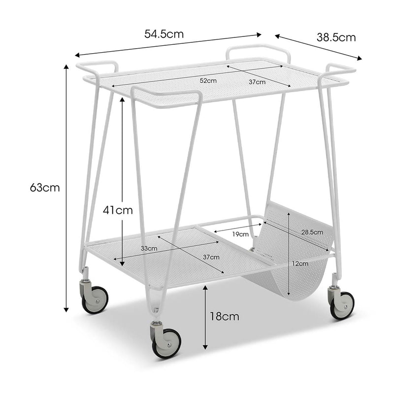 Eva Steel Bar Cart