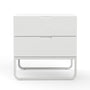 Mila 2-Drawer Bedside Table - White Oak