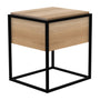 Monolit Bedside Table - Oak Black
