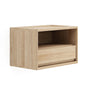 Circa Floating Bedside (Right Groove) - Oak