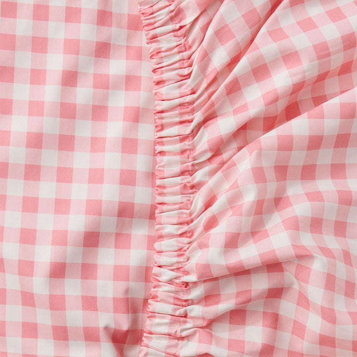 Staples Gingham Candy Organic Cotton Fitted Sheet