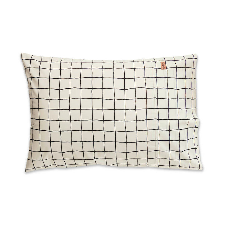 Staples Check 1-2 Organic Cotton Pillowcases
