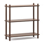 Sandi 3 Tier Bookshelf - Walnut