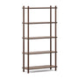 Sandi 5 Tier Tall Bookshelf - Walnut
