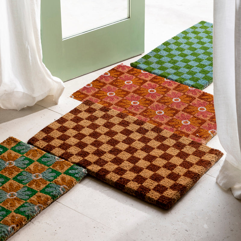 Checkers Door Mat