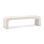 Camille Boucle Arch Bench - Cream / 160cm