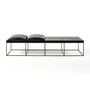 Harvey Leather Bench Seat - Black