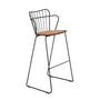 Paon Outdoor Bar Chair - Bamboo / Black