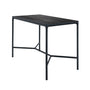 Four Rectangular Outdoor Bar Table - Black / 160cm