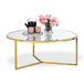 Luxe Round Glass Coffee Table