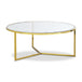 Luxe Round Glass Coffee Table