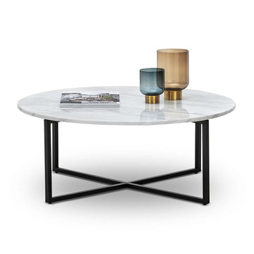 Luxe Round Marble Coffee Table