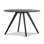 Reese Round Dining Table - Black Oak