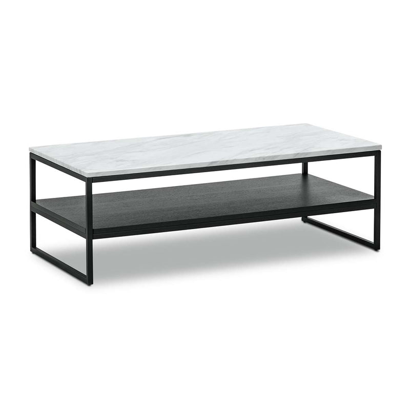 Zara Marble Rectangular Shelf Coffee Table