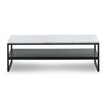 Zara Marble Rectangular Shelf Coffee Table