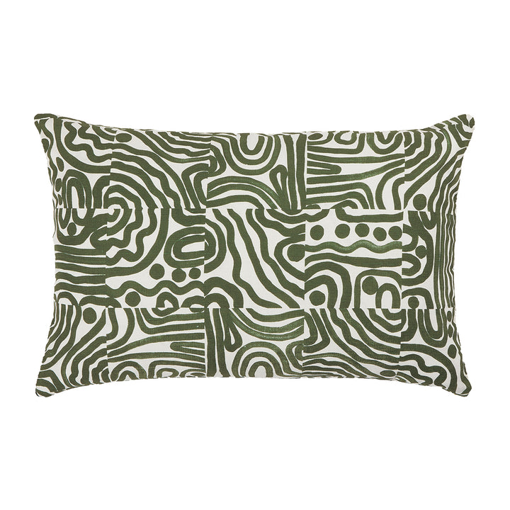 Life x Bonnie & Neil Ocean Swell Cushion (Light, Dark Khaki, 40x60)