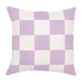 Big Check Square Cushion - Lavender
