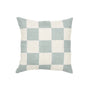 Big Check Square Cushion - Sky