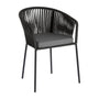 Yanet Alfresco Dining Arm Chair - Black