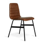 Lecture Leather Dining Chair - Saddle Brown