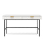 Marco Modern Ripple Desk - White / Black