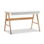 Nordic Style 2 Drawer Desk - Oak / White
