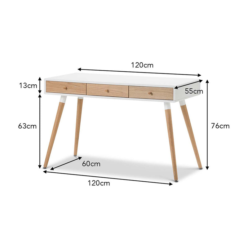 Reese 3 Drawer Desk