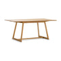 Cross Rectangular Dining Table (180cm) - Light Oak