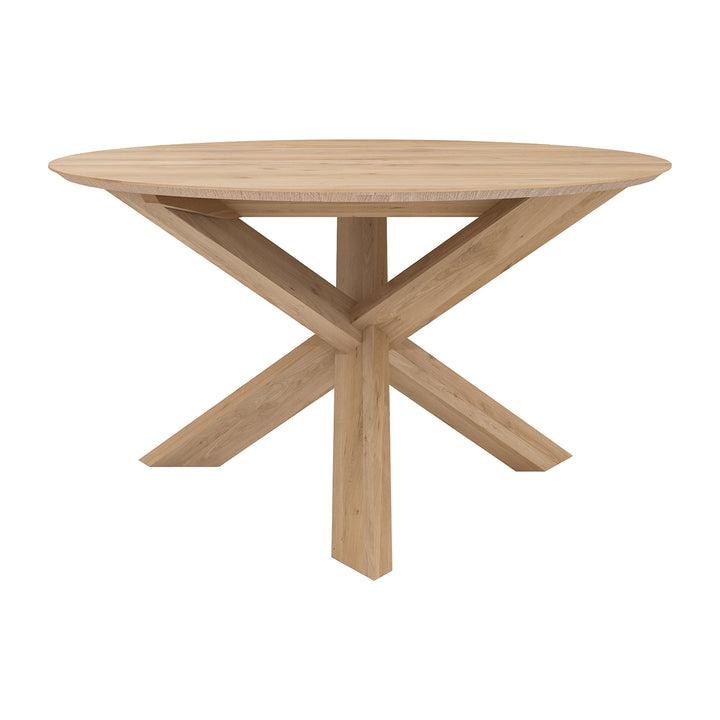 Circle Round Dining Table (Oak, 136cm)