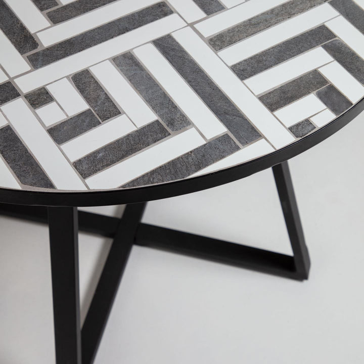 Tella Geometric Alfresco Cafe Table