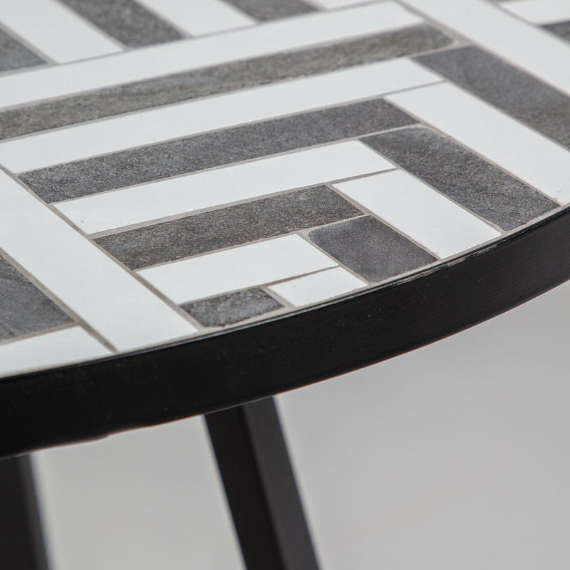 Tella Geometric Alfresco Cafe Table