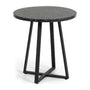 Tella Terrazzo Alfresco Cafe Table - Black / 70cm