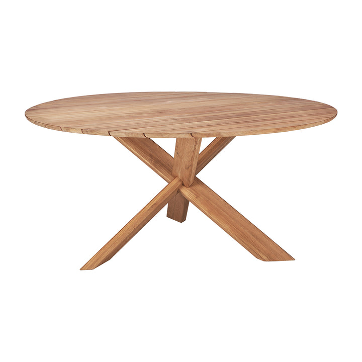 Circle Outdoor Dining Table (Teak, 136cm)