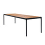 Four Rectangular Outdoor Table - Bamboo / Black / 210cm