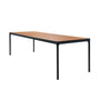 Four Rectangular Outdoor Table - Bamboo / Black / 270cm