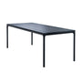 Four Rectangular Outdoor Table - Black / 210cm