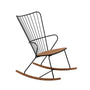 Paon Outdoor Rocking Chair - Bamboo / Black