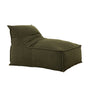 Boucle Bean Bag Lounger - Olive Green