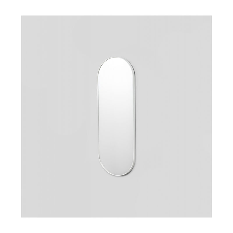 Bjorn Oval Mirror (Bright White)